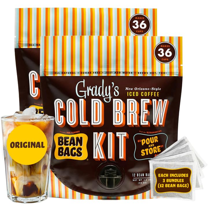 New Orleans Style Cold Brew Coffee Kit 12 Brew Bags