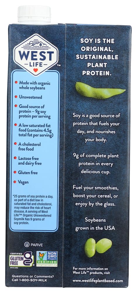 Westsoy Unsweetened Westsoy 36x 32 Oz