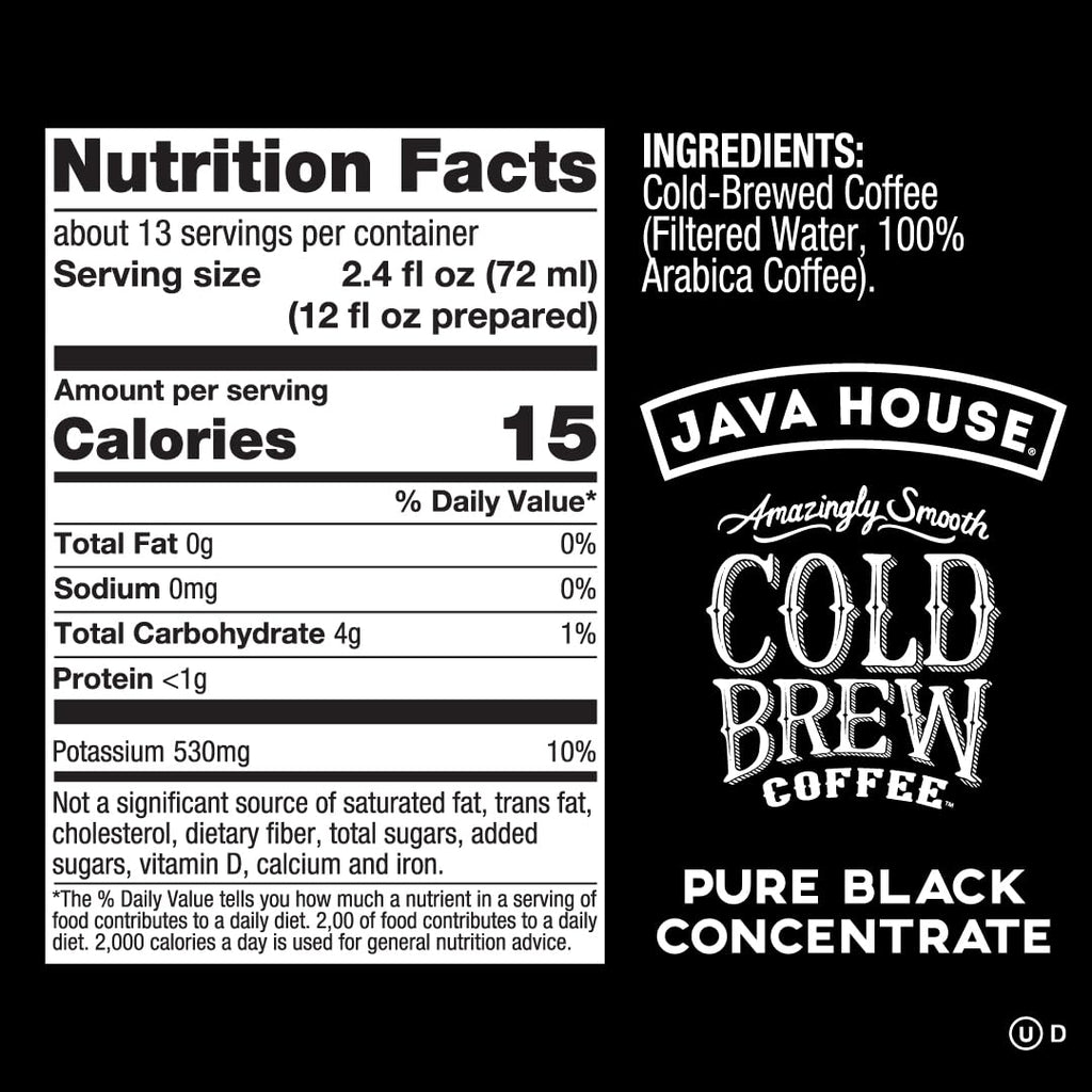 Colombian Cold Brew Coffee Concentrate 32 oz Bottle
