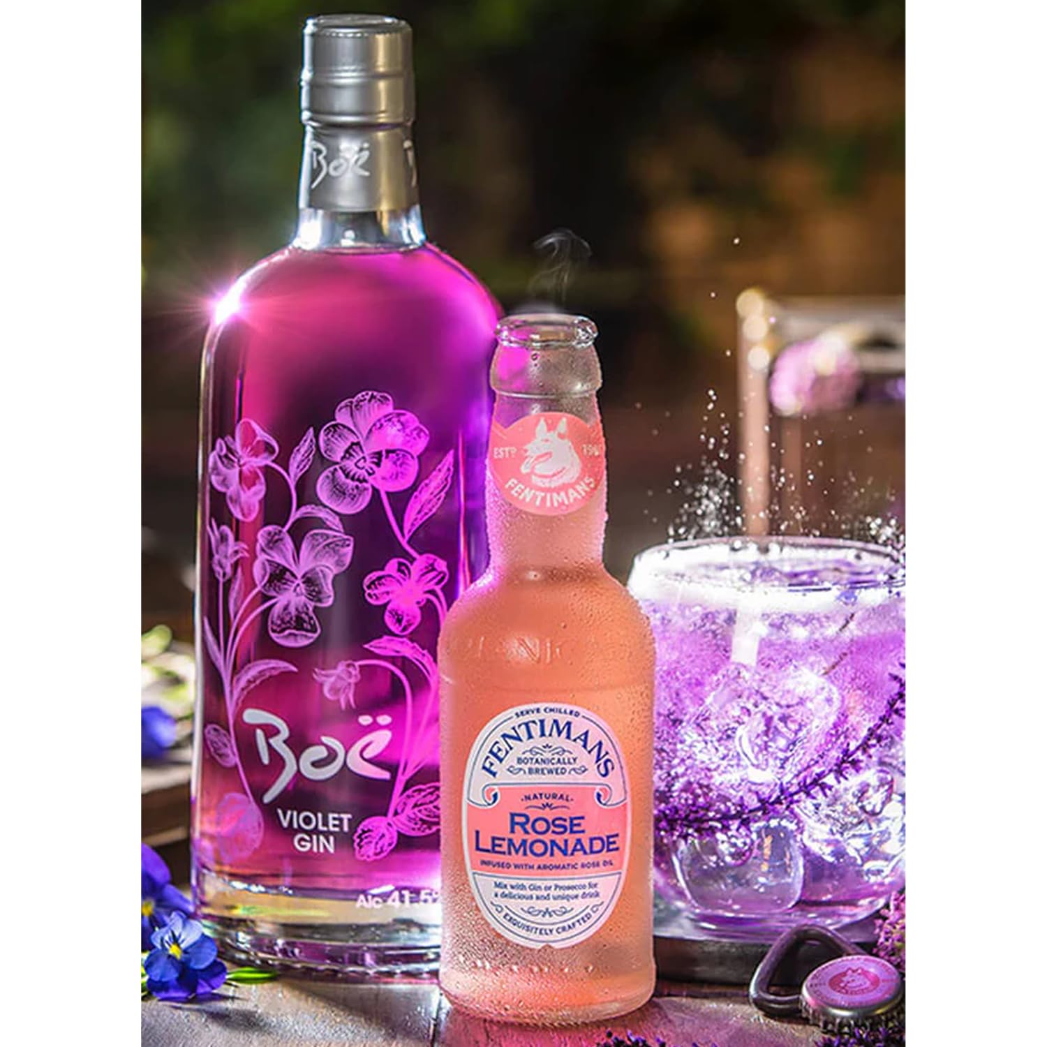 Rose Lemonade Sparkling Soda 9.3 oz Bottles