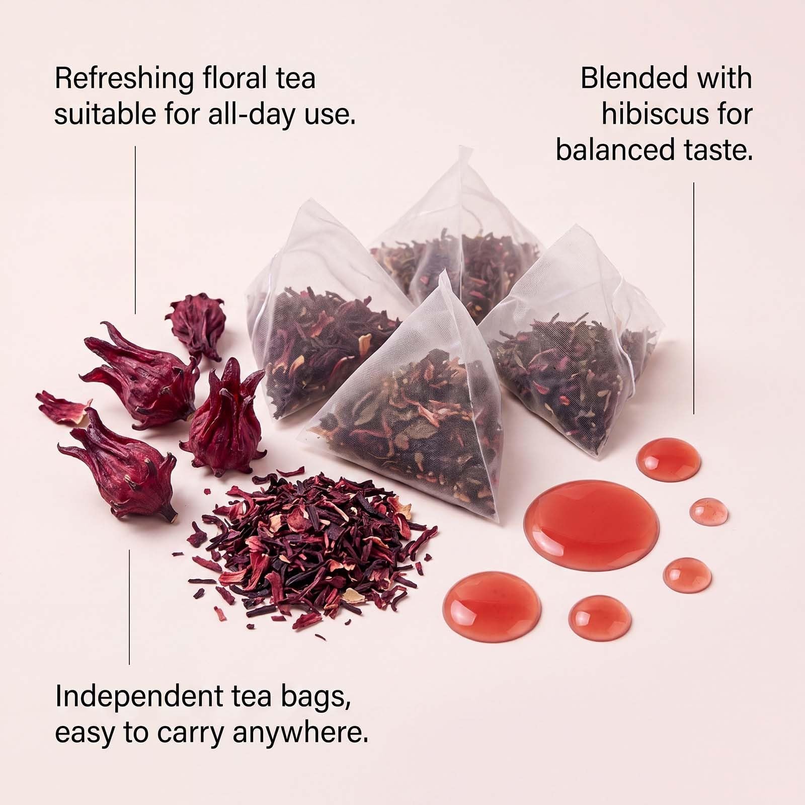 Hibiscus Herbal Tea 30 Tea Bags
