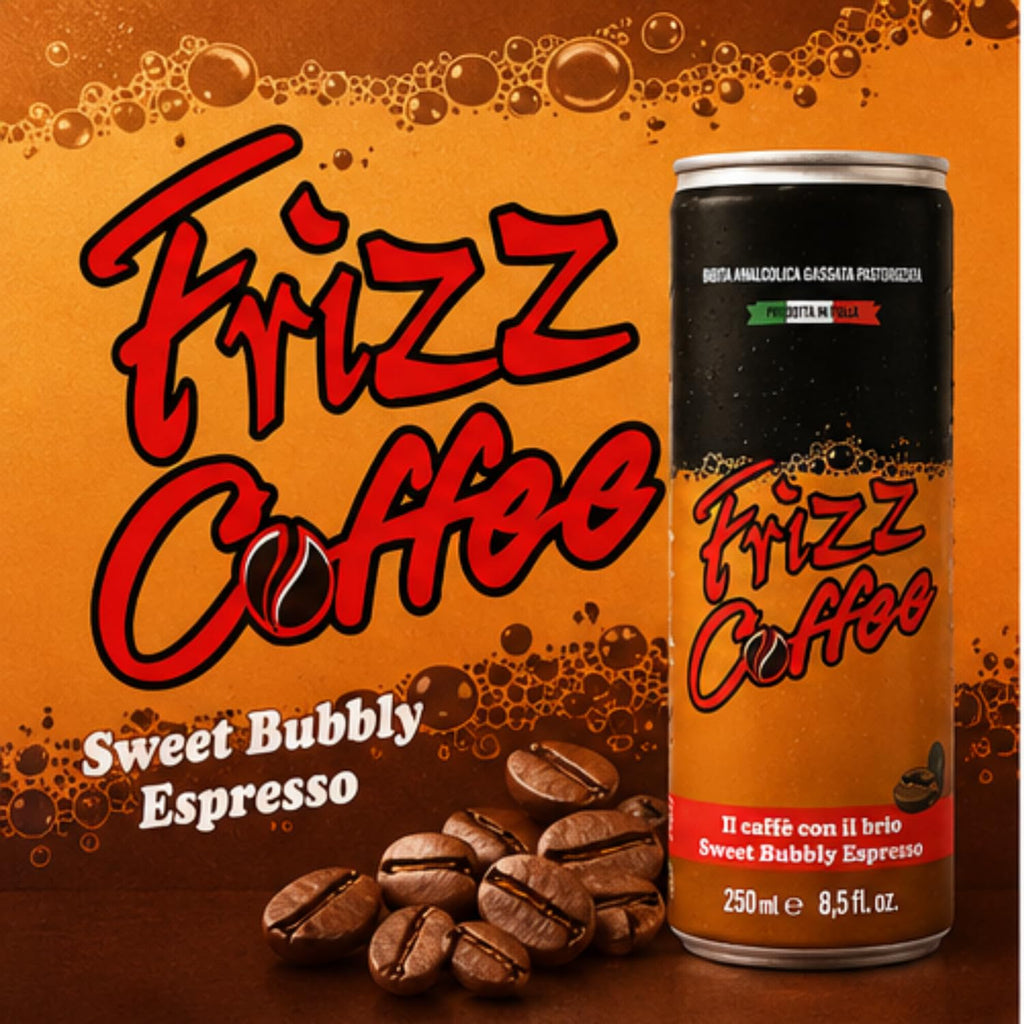 Frizz, Carbonated Coffee Drink, 8.5 Ounce (24 pack cans)