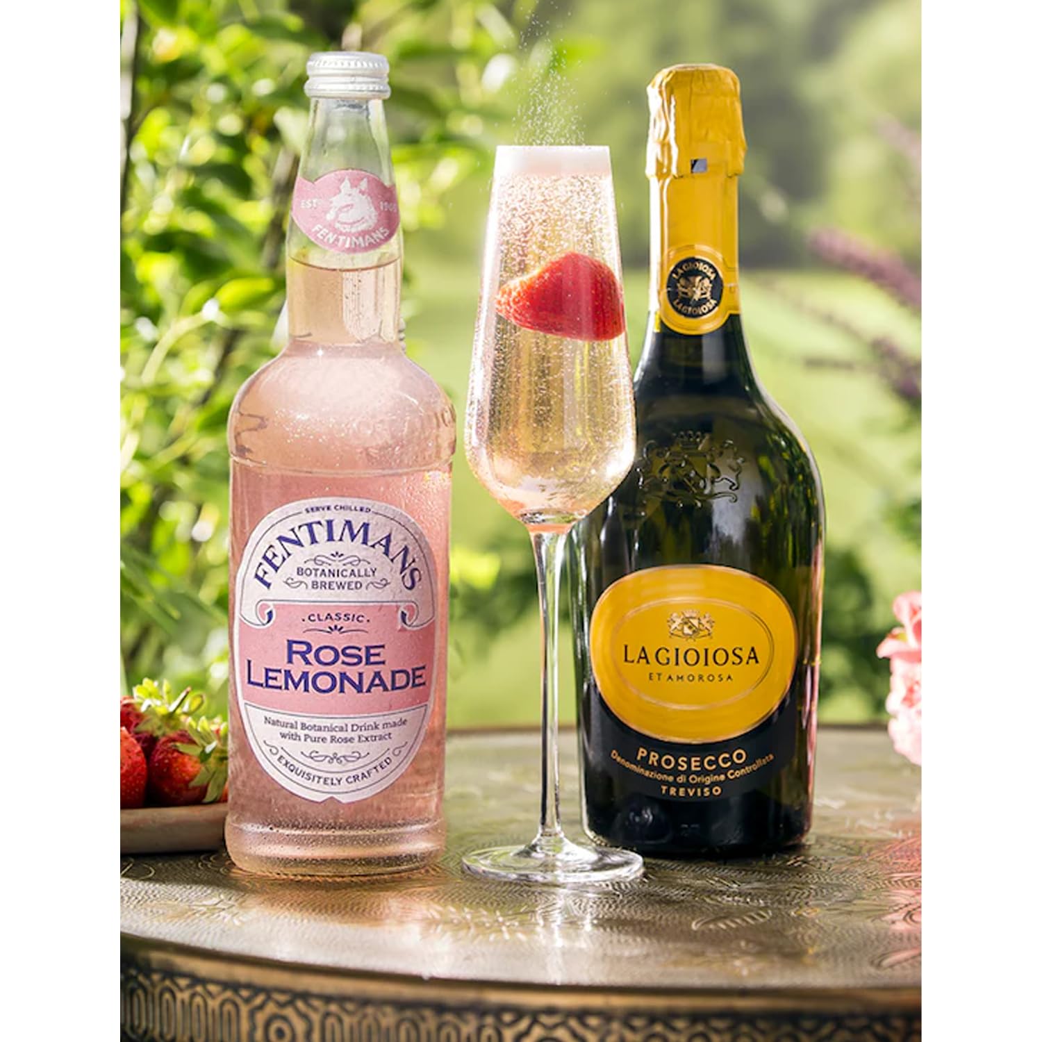 Rose Lemonade Sparkling Soda 9.3 oz Bottles