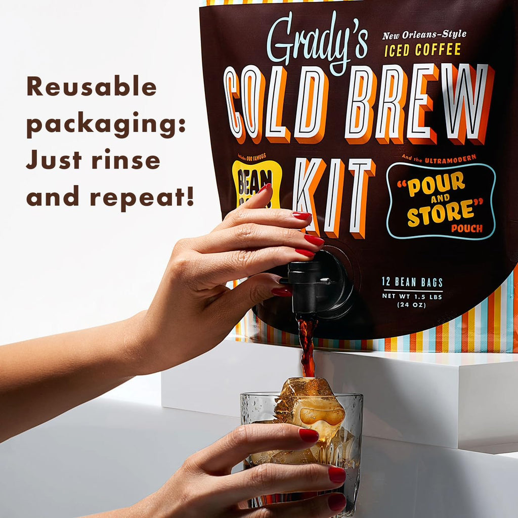 New Orleans Style Cold Brew Coffee Kit 12 Brew Bags