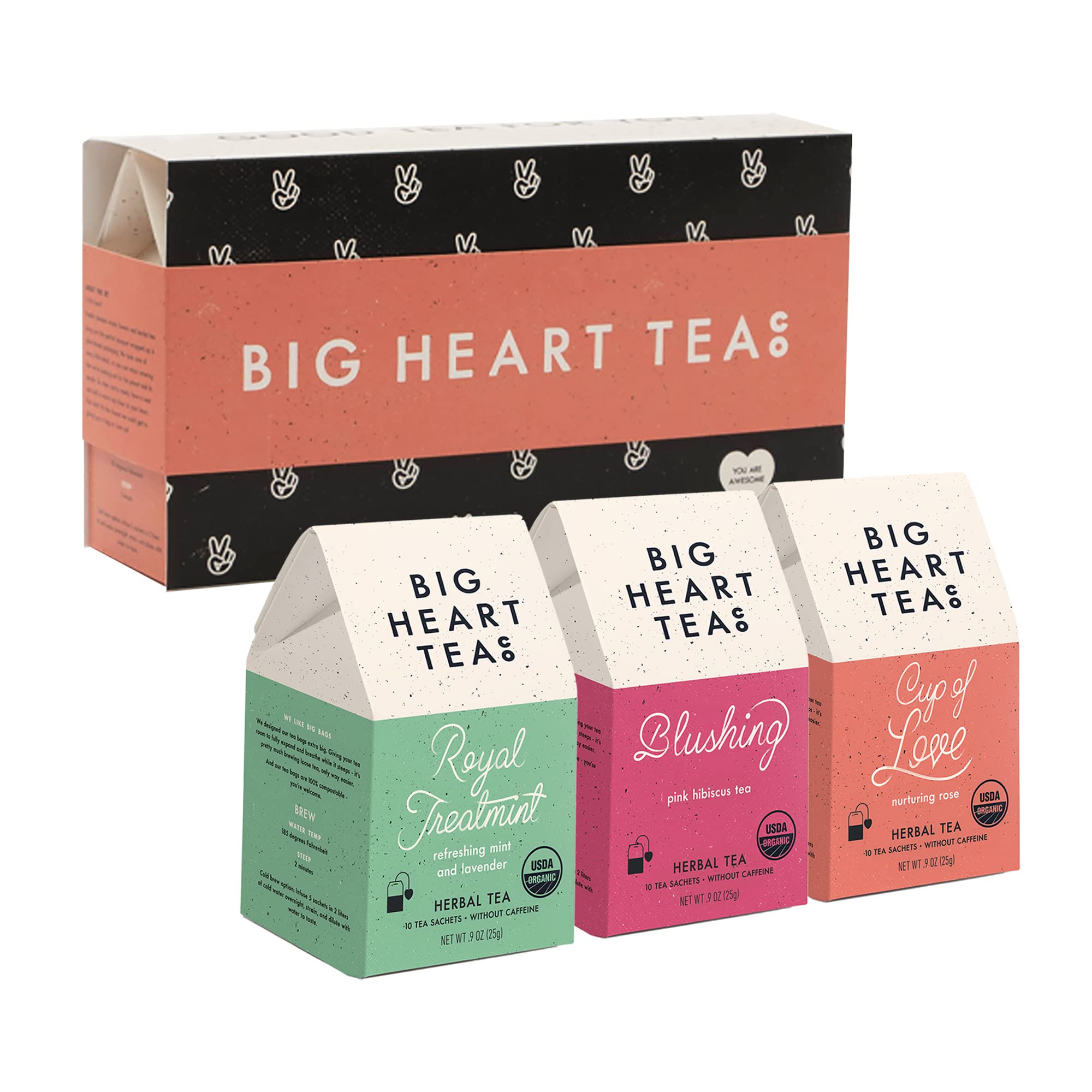 Big Heart Tea Co. Tea Bags Sampler Sets and Gift Sets