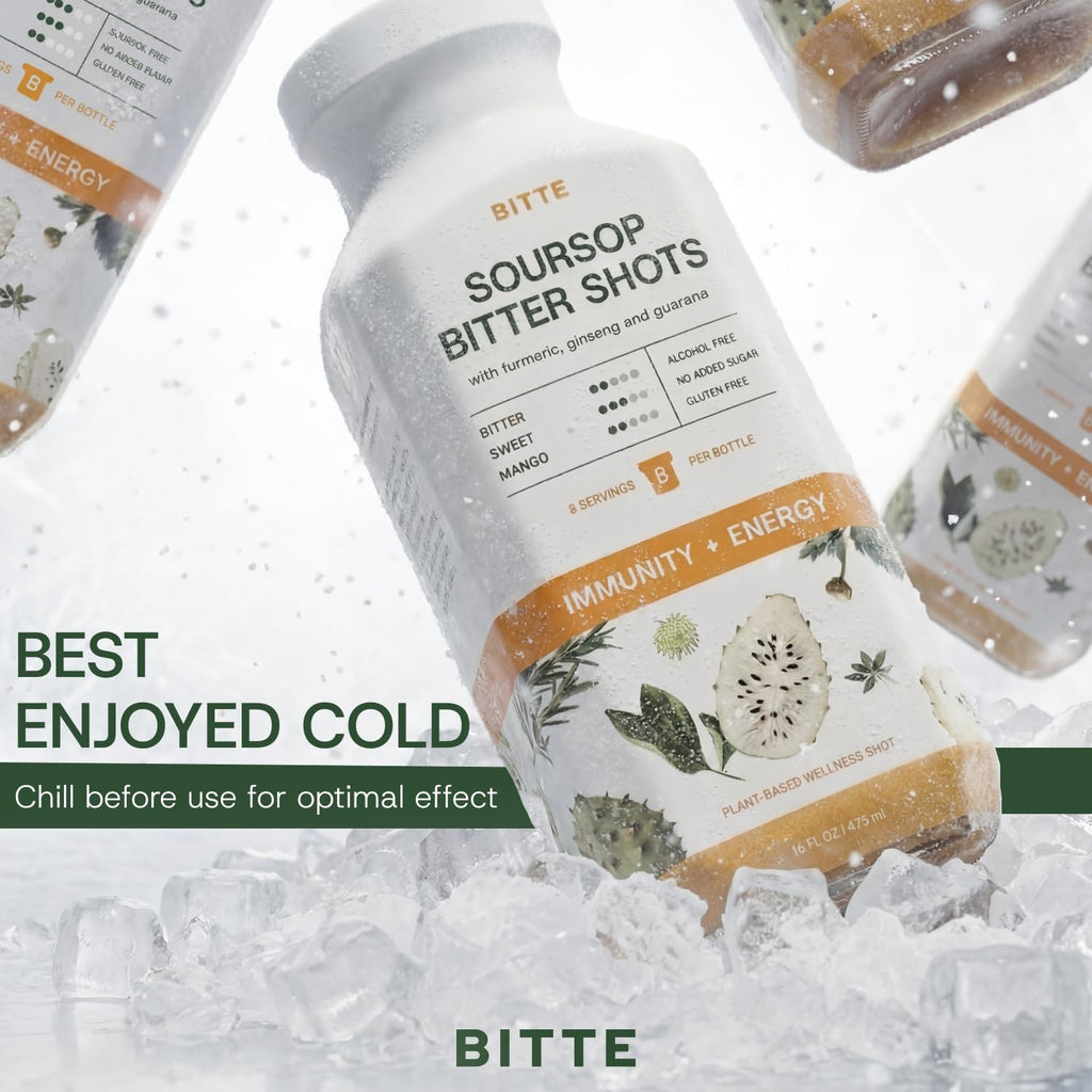 BITTE Soursop Bitters Liquid – Immune + Energy Soursop Juice Shots