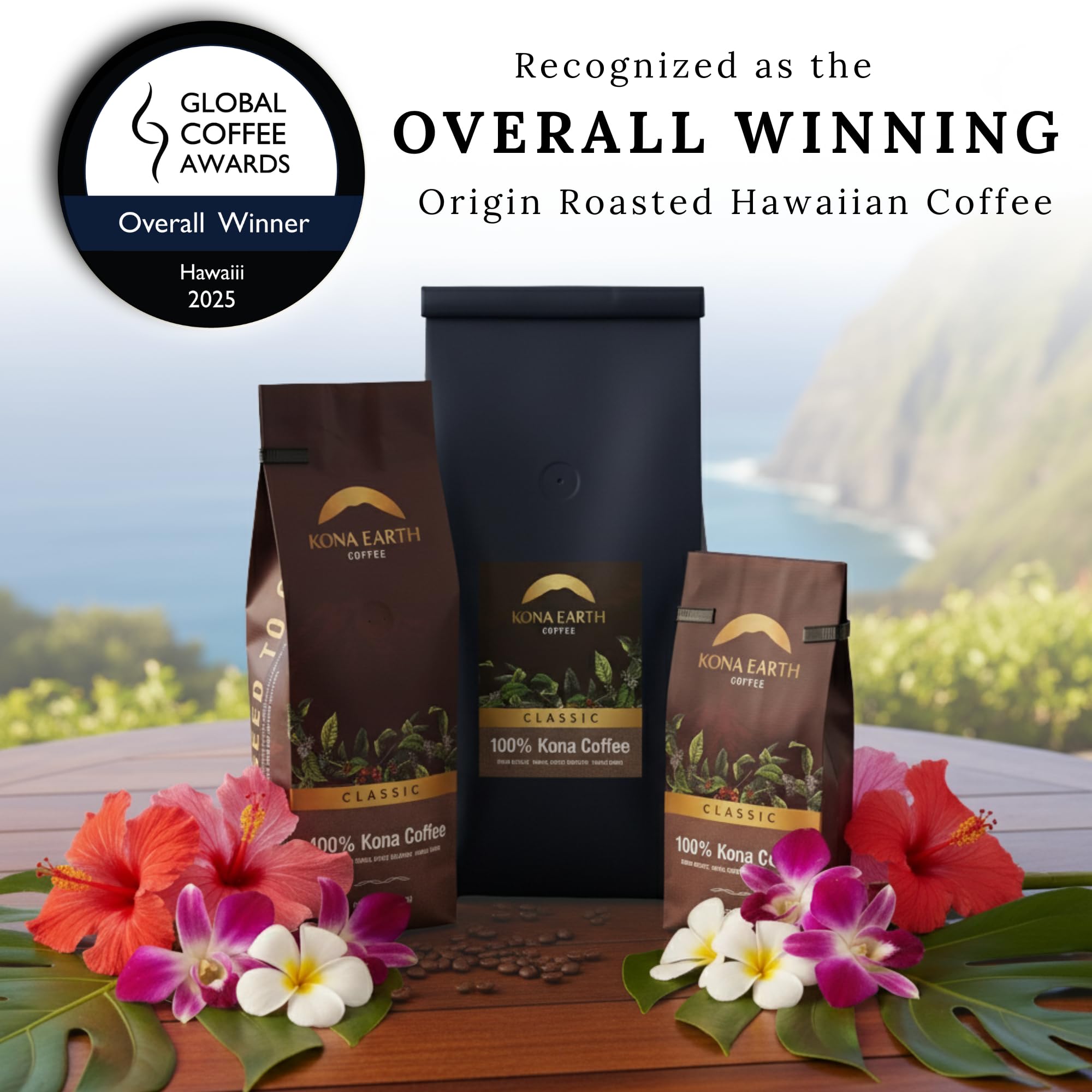 100% Kona Coffee Whole Beans