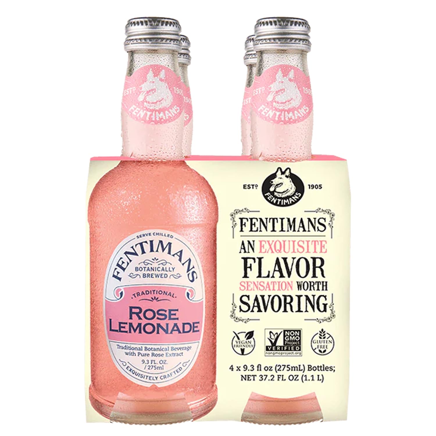 Rose Lemonade Sparkling Soda 9.3 oz Bottles