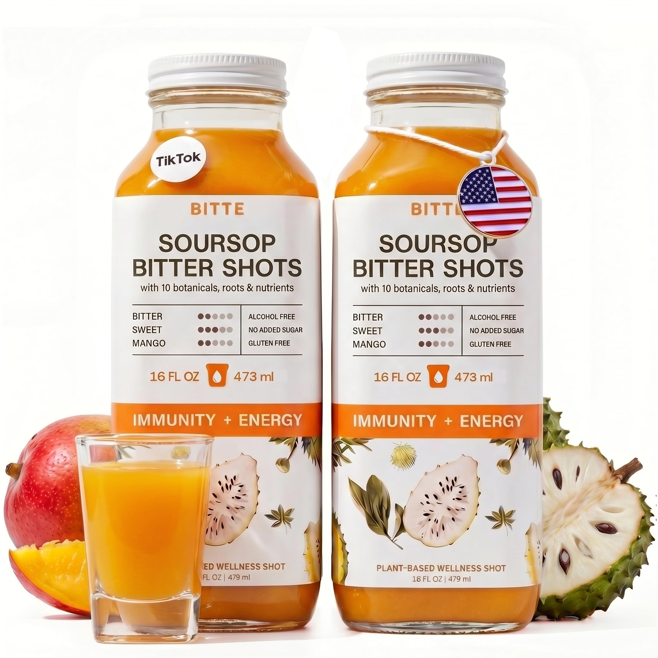 BITTE Soursop Bitters Liquid – Immune + Energy Soursop Juice Shots