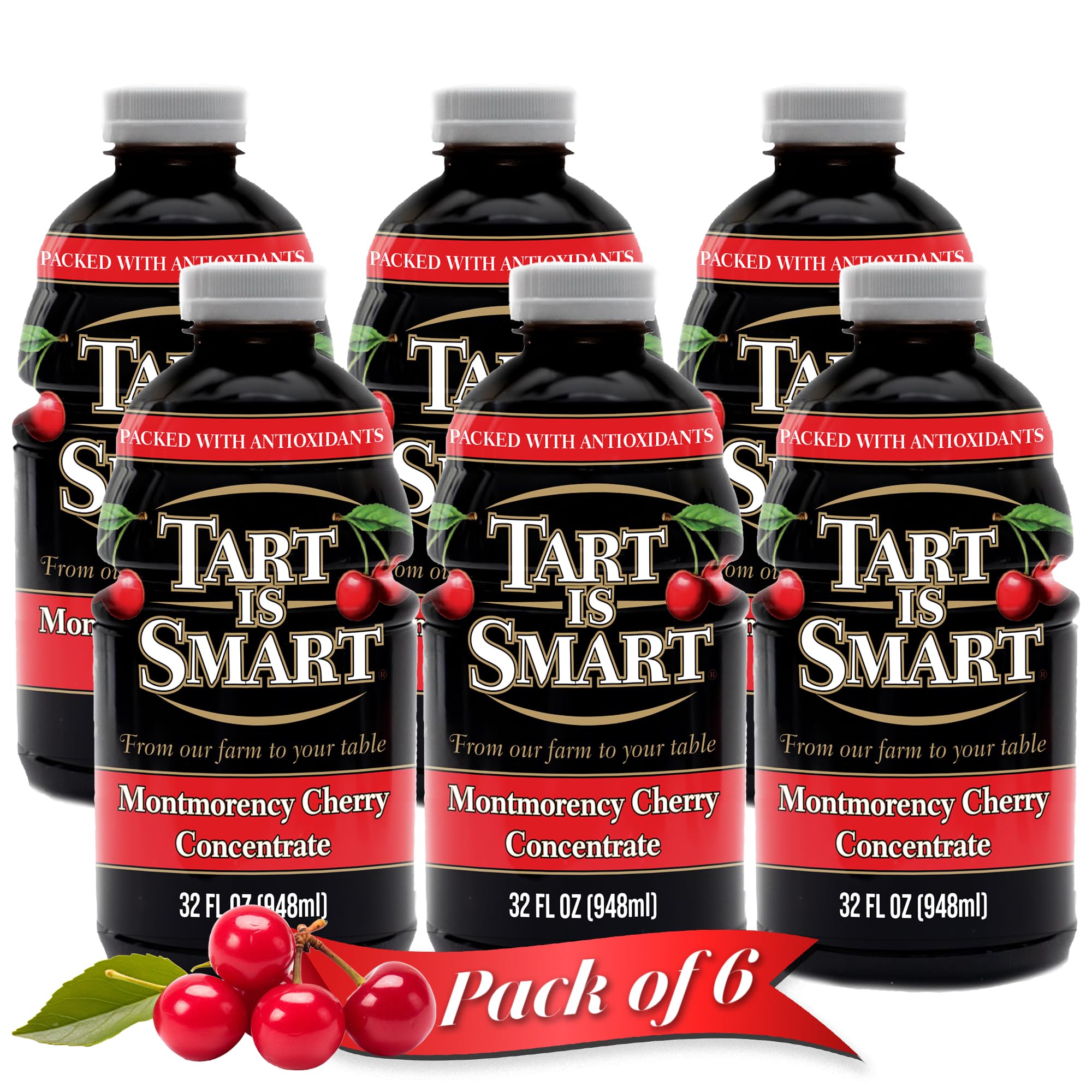 100% Tart Cherry Juice Concentrate 32 oz Bottle