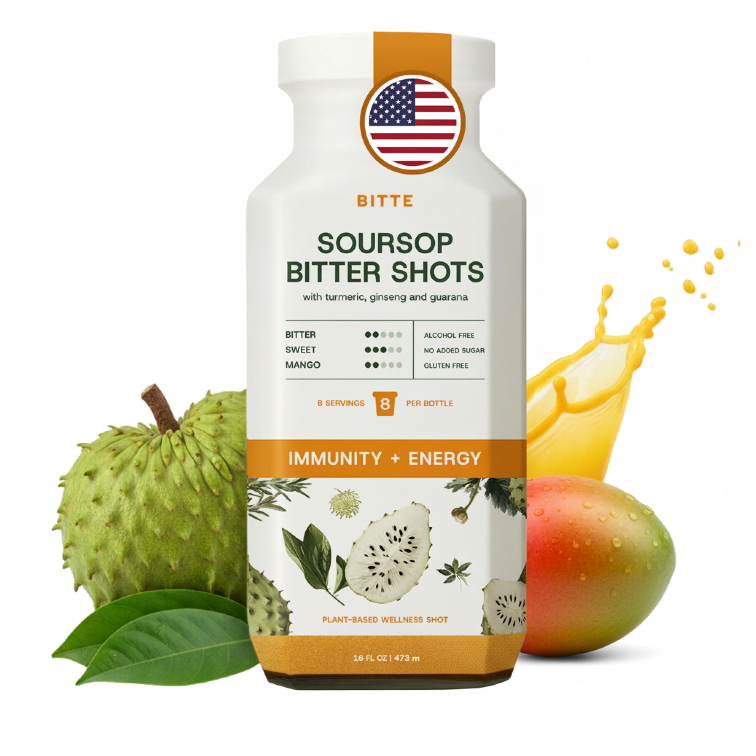 BITTE Soursop Bitters Liquid – Immune + Energy Soursop Juice Shots