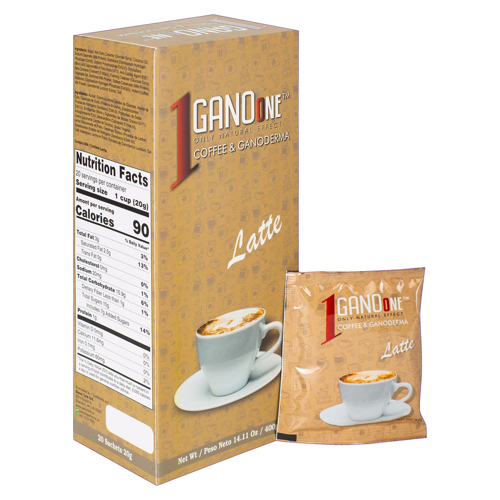 Reishi Mushroom Instant Latte Coffee 20 Sachets