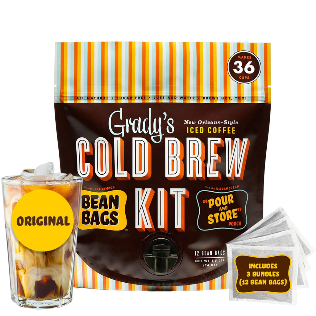 New Orleans Style Cold Brew Coffee Kit 12 Brew Bags