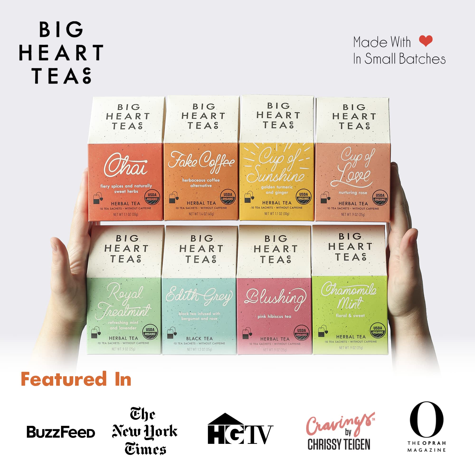Big Heart Tea Co. Tea Bags Sampler Sets and Gift Sets