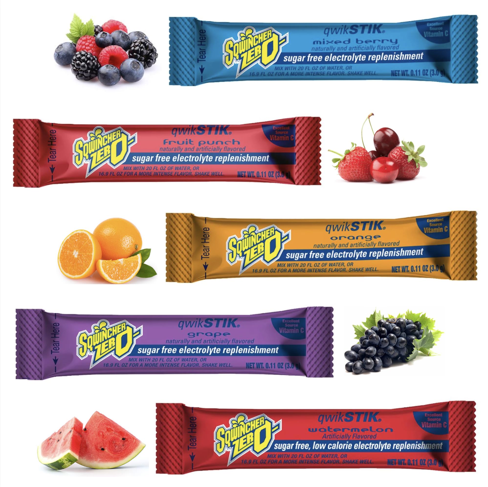 Sugar Free Electrolyte Drink Mix Packets 500 Count