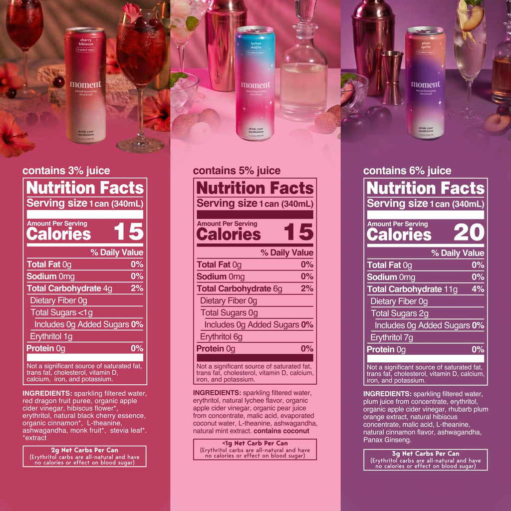 Sparkling Adaptogen Drink Zero Sugar Zero Caffeine