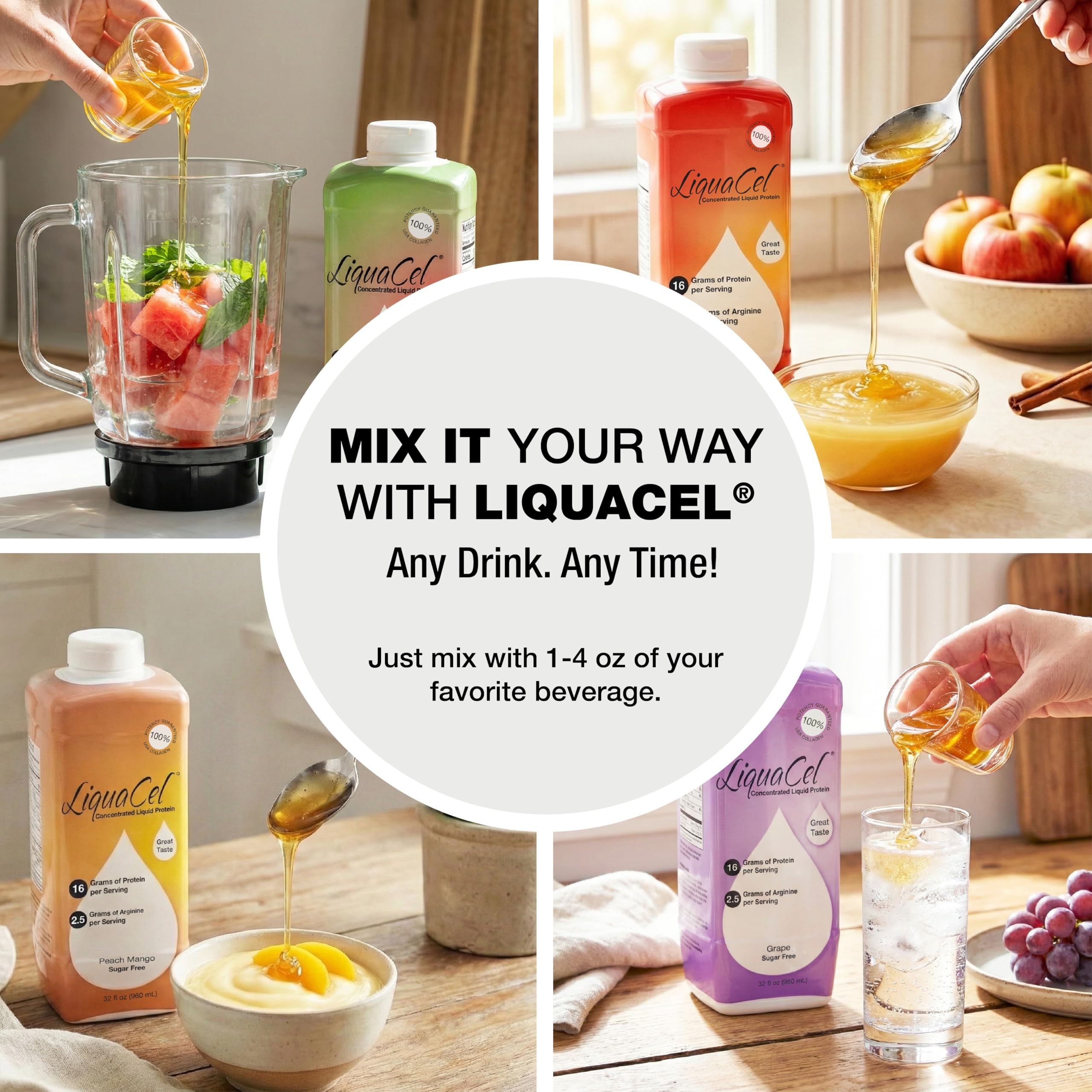 LiquaCel Concentrated Liquid Protein, Sports Recovery Formula, Parent