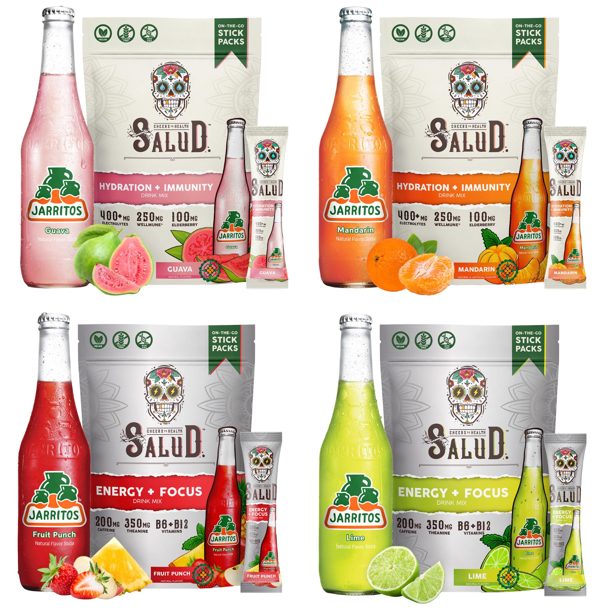 Hydration & Energy Drink Mix Variety Pack 4 Pack