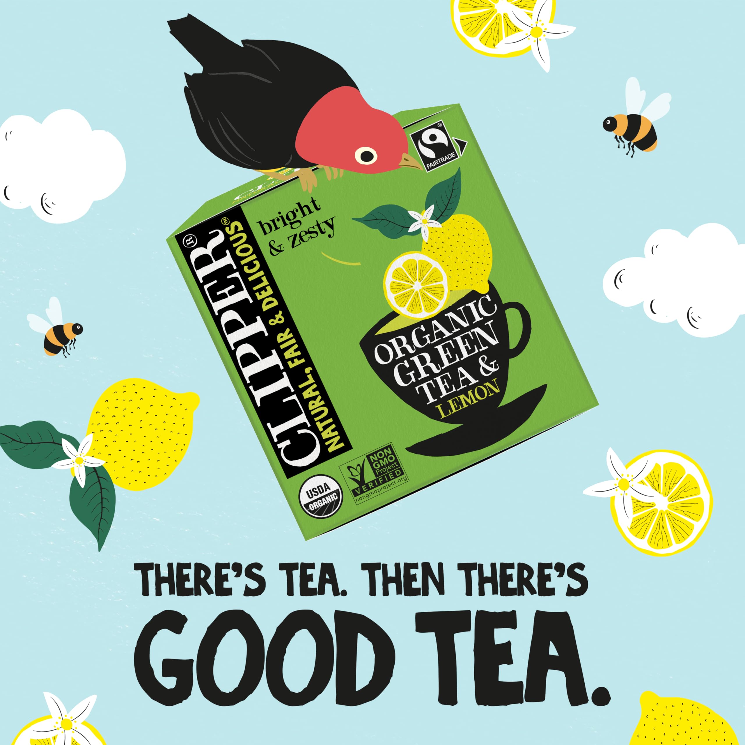 Clipper Tea Organic Green Tea – Great Hot or Iced – Natural & Biodegradable