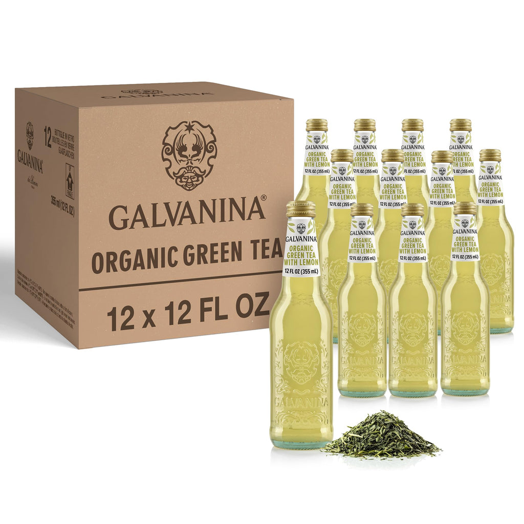 Organic Green Lemon Iced Tea 12 oz 12 Bottles