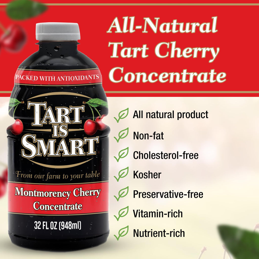 100% Tart Cherry Juice Concentrate 32 oz Bottle