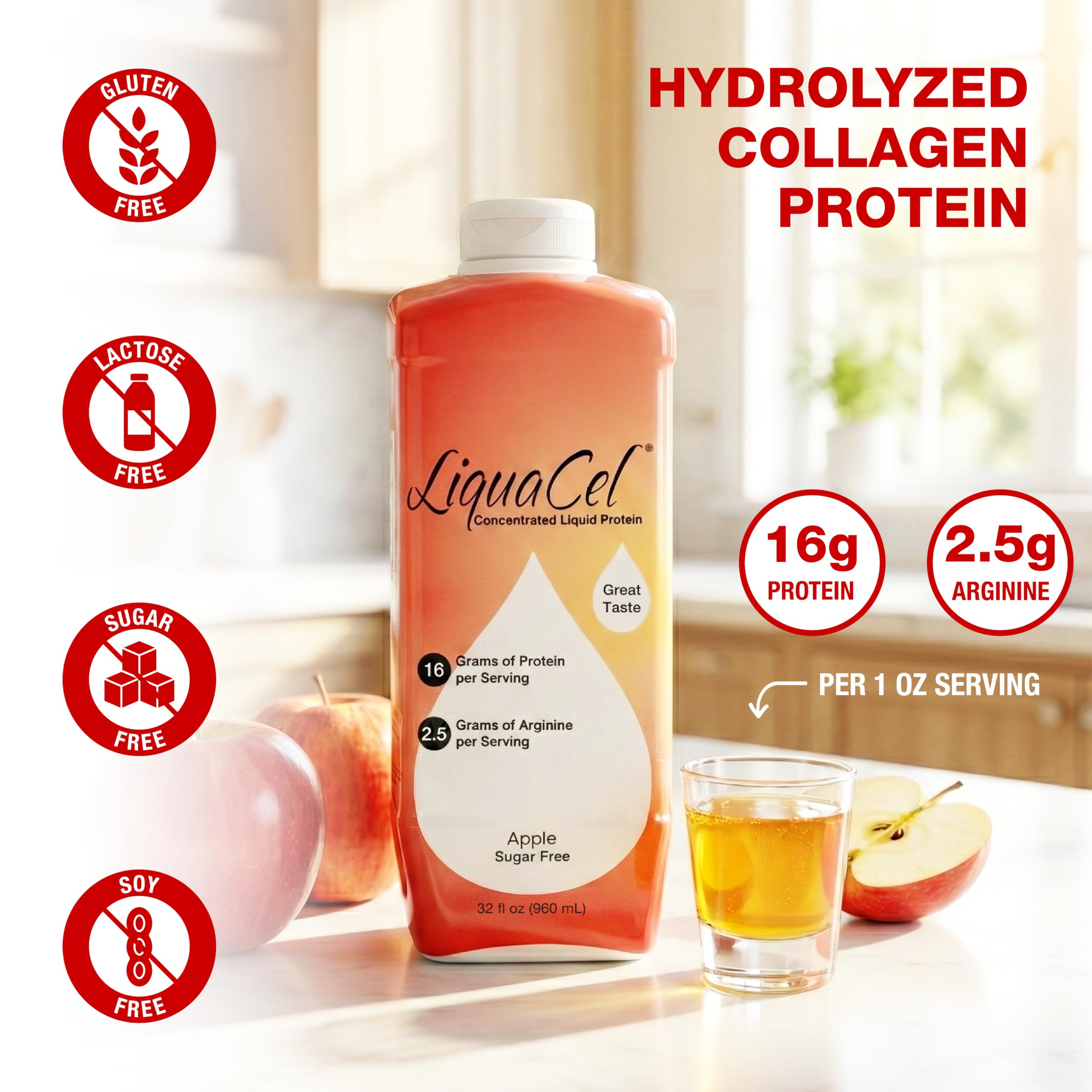 LiquaCel Concentrated Liquid Protein, Sports Recovery Formula, Parent