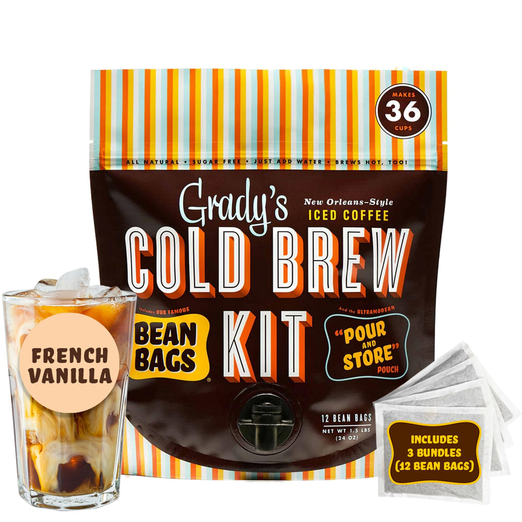 New Orleans Style Cold Brew Coffee Kit 12 Brew Bags