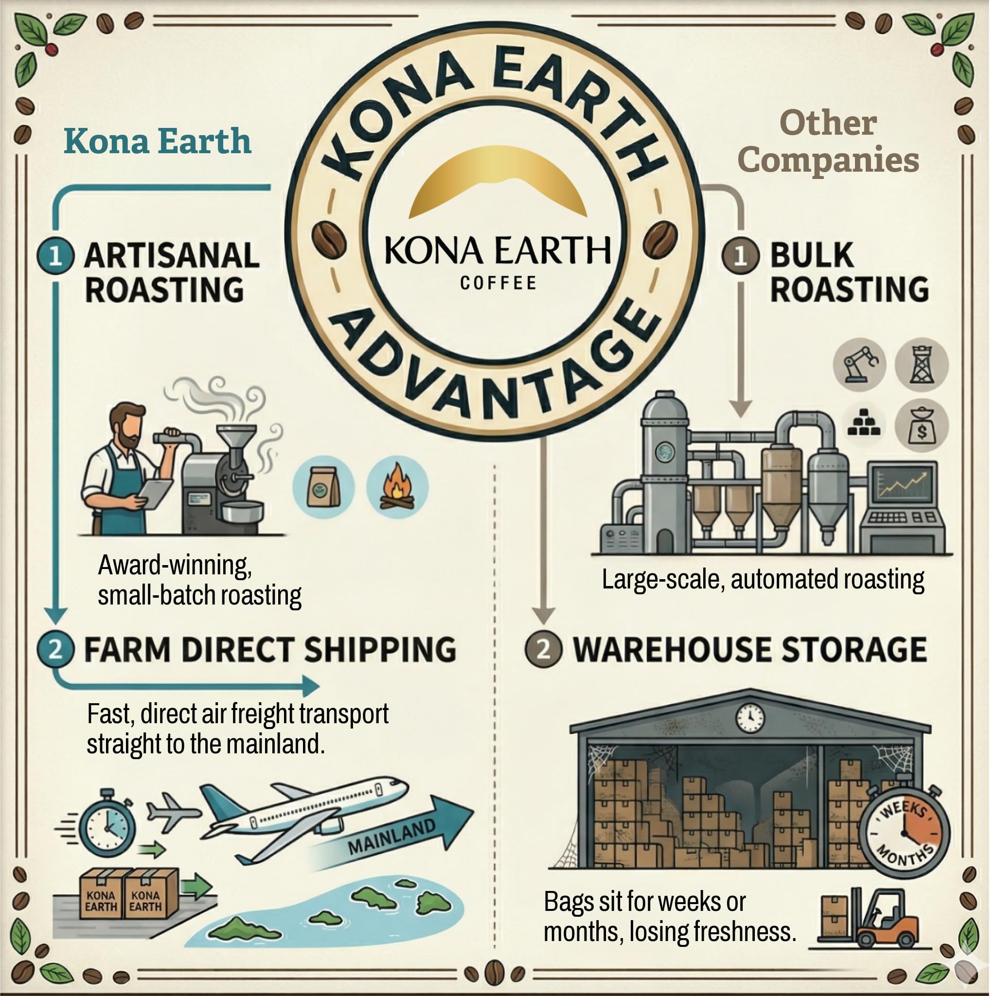 100% Kona Coffee Whole Beans