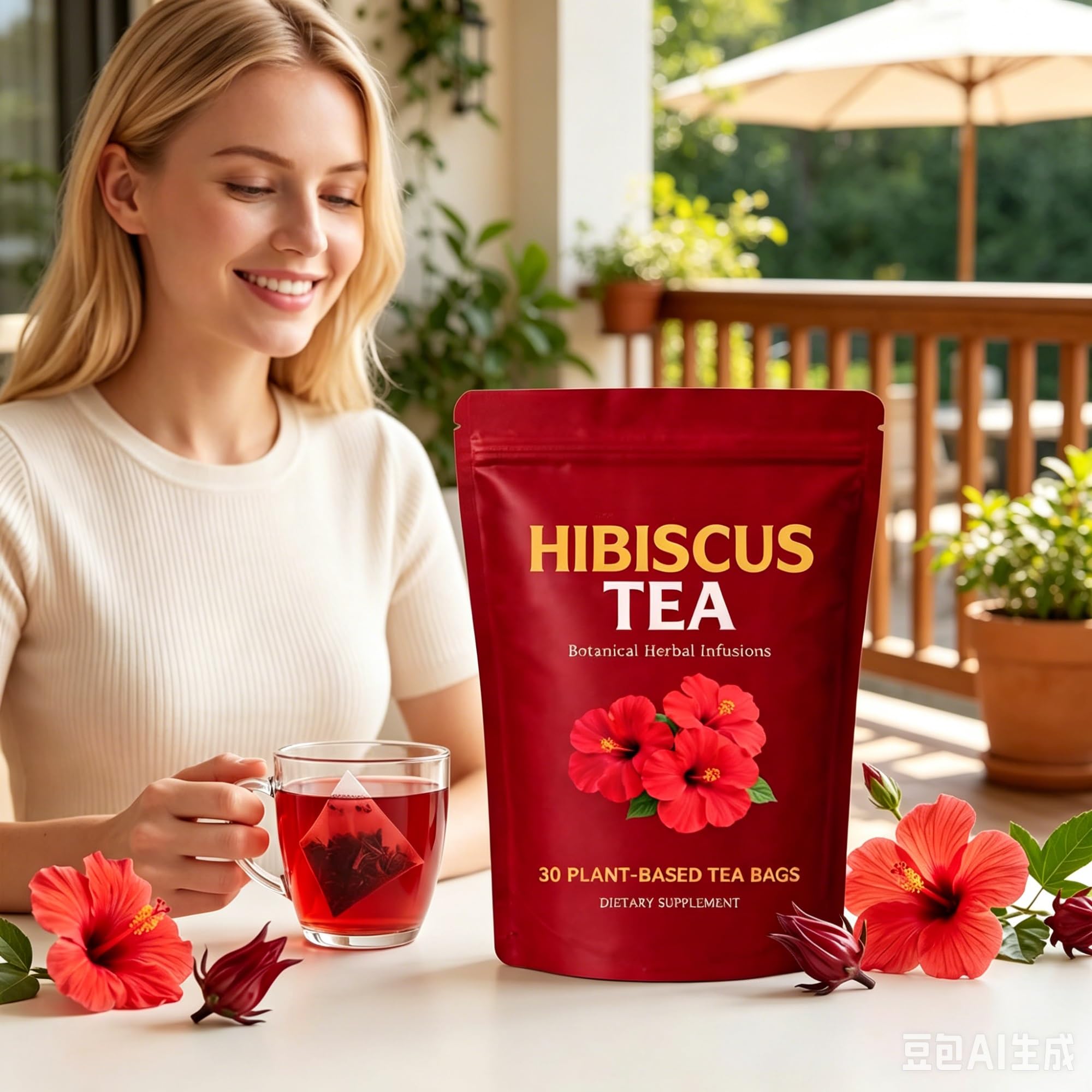 Hibiscus Herbal Tea 30 Tea Bags