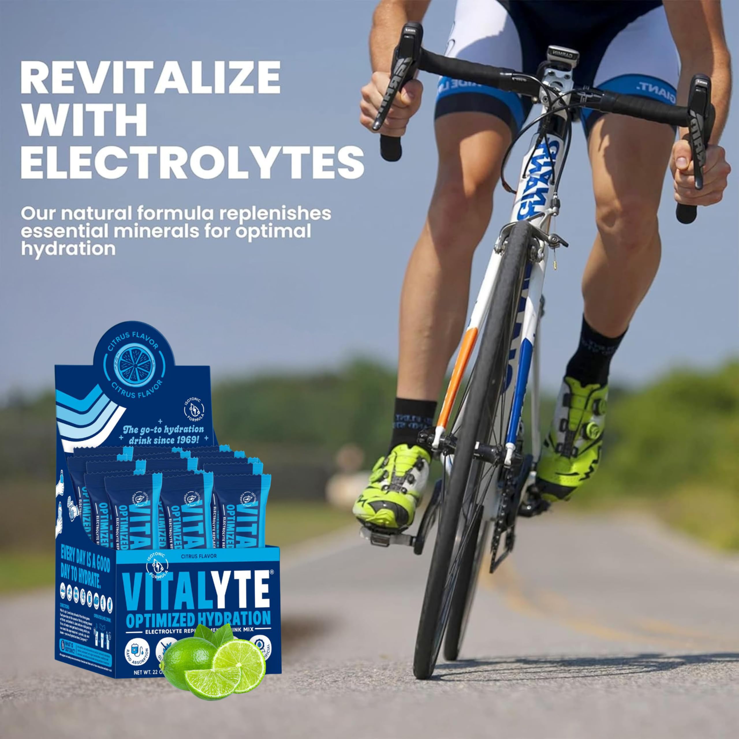 Electrolyte Hydration Drink Mix Stick Packs