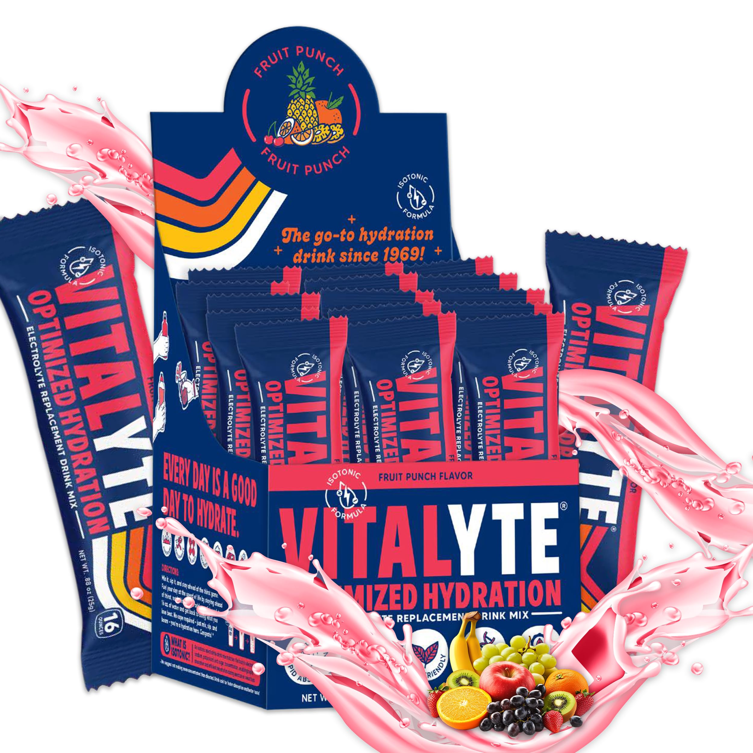 Electrolyte Hydration Drink Mix Stick Packs