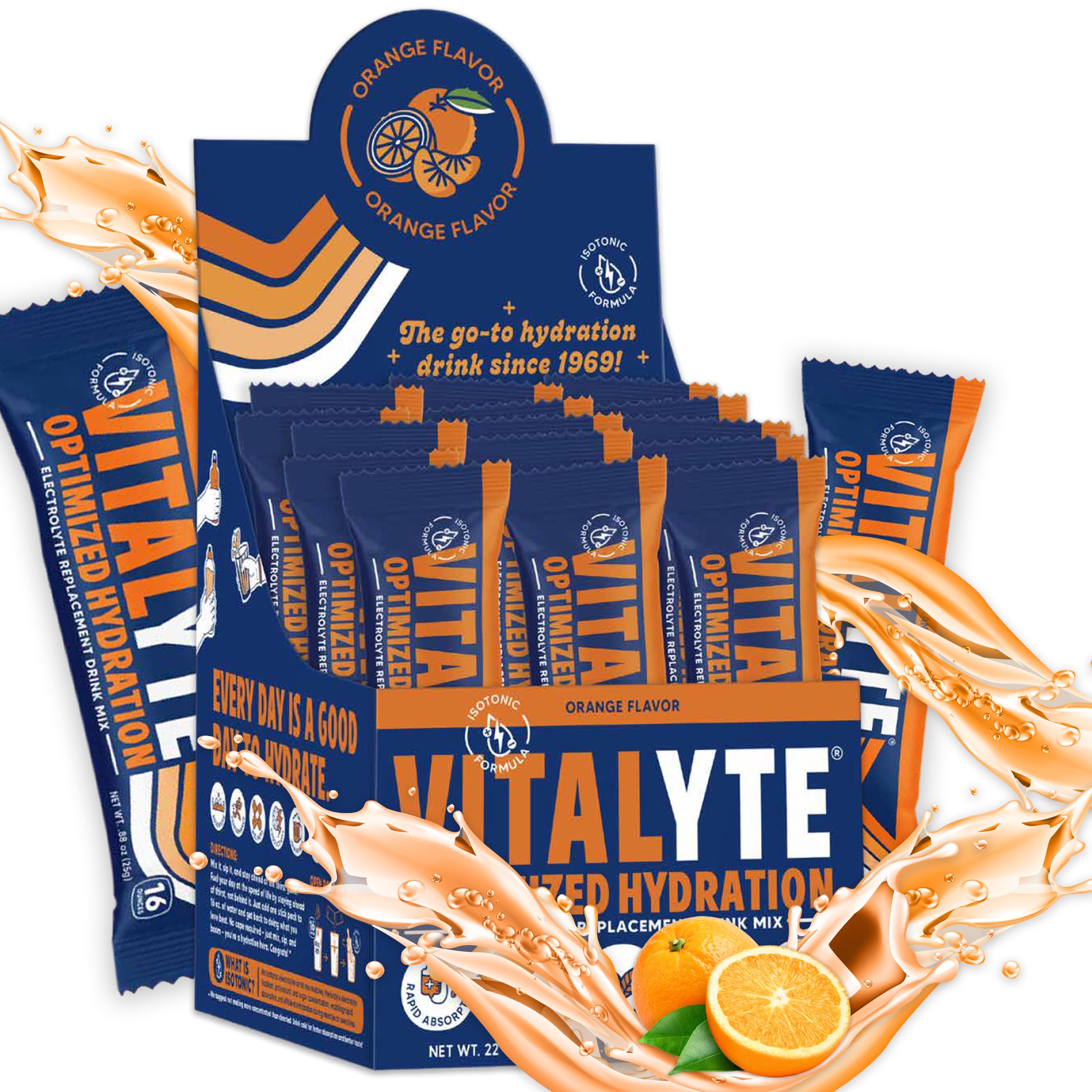 Electrolyte Hydration Drink Mix Stick Packs